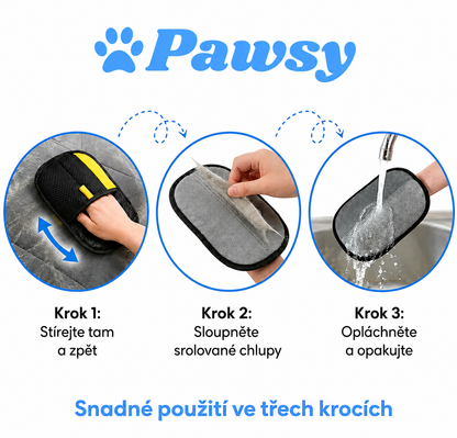 Pawsy- Rukavice na odstraňování chlupů