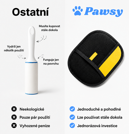 Pawsy- Rukavice na odstraňování chlupů